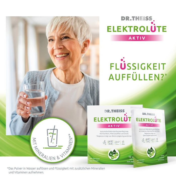 Dr.Theiss Elektrolüte AKTIV, 15 pc Sachets