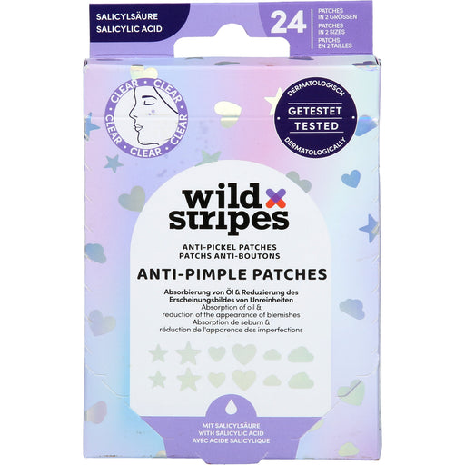 Wild Stripes Anti-Pickel Patches mit Salicylsäure, 24 St. Pflaster