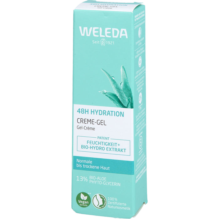 WELEDA 48H Intensive Hydration Creme-Gel für normale & trockene Haut, 30 ml Crème