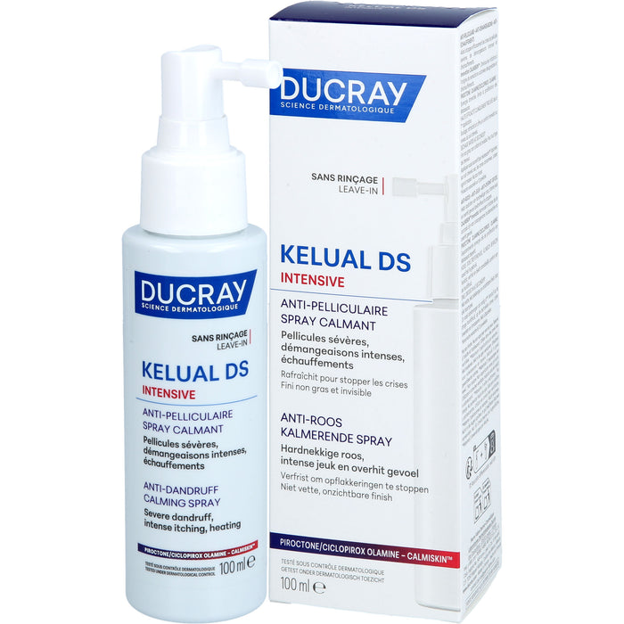 DUCRAY Kelual DS Intensive Anti-Schuppen beruhigendes Spray, 100 ml Spray