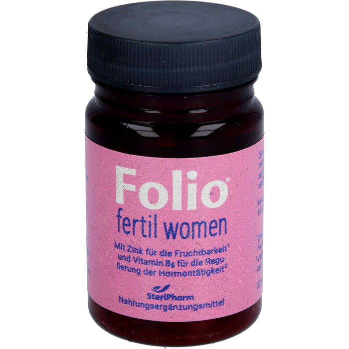 Folio fertil women Weichkapseln zur Unterstützung der weiblichen Fruchtbarkeit, 30 pc Capsules