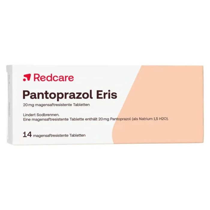 RedCare Pantoprazol Eris 20 mg magensaftresistente Tabletten bei Sodbrennen, 14 St. Tabletten