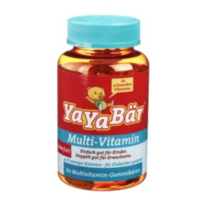 YaYaBär Multivitamin-Gummibären Zuckerfrei, 60 St. Bonbons