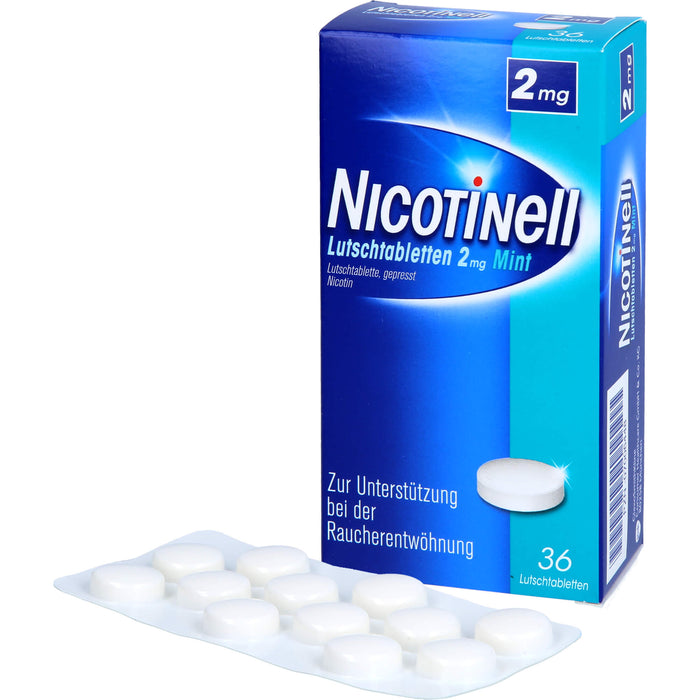 Nicotinell Lutschtabletten 2 mg Mint zur Raucherentwöhnung, 36 pc Tablettes