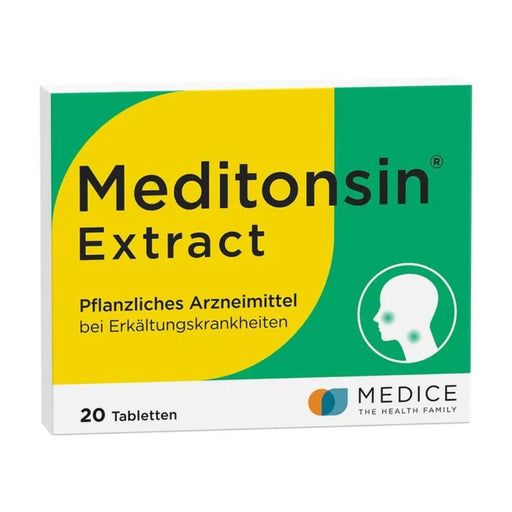 Meditonsin Extract Tabletten bei Erkältungskrankheiten, 20 St. Tabletten
