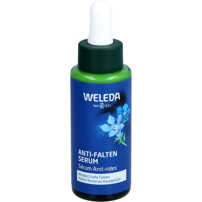 WELEDA Anti-Falten Serum mindert tiefe Falten für ein sofort festeres  Hautgefühl, 30 ml Solution