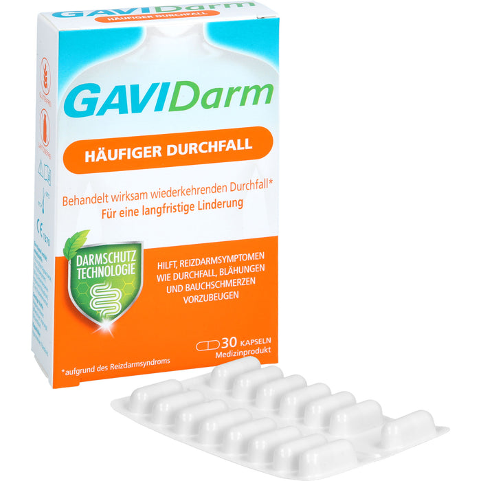 GAVIDarm Häufiger Durchfall Kapseln bei wiederkehrenden Darmbeschwerden, 30 pc Capsules
