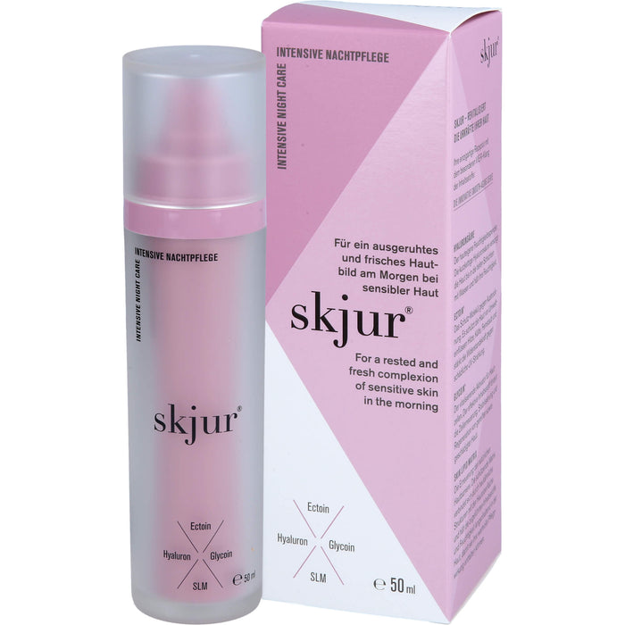 Skjur Intensive Nachtpflege für ein ausgeruhtes und frisches Hautbild bei sensibler Haut, 50 ml Cream
