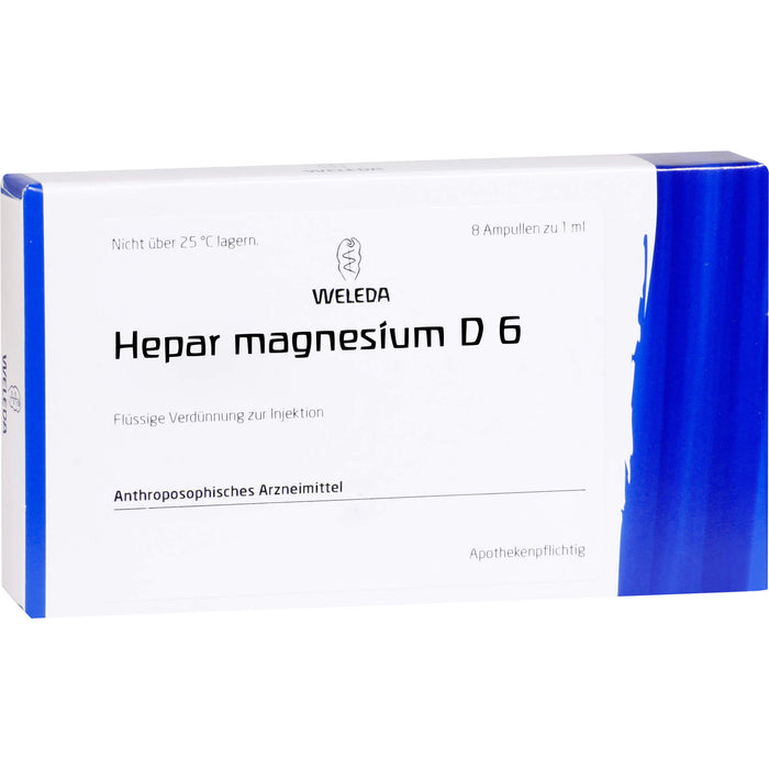 WELEDA Hepar Magnesium D6 flüssige Verdünnung bei Lebererkrankungen, 8 pcs. Ampoules