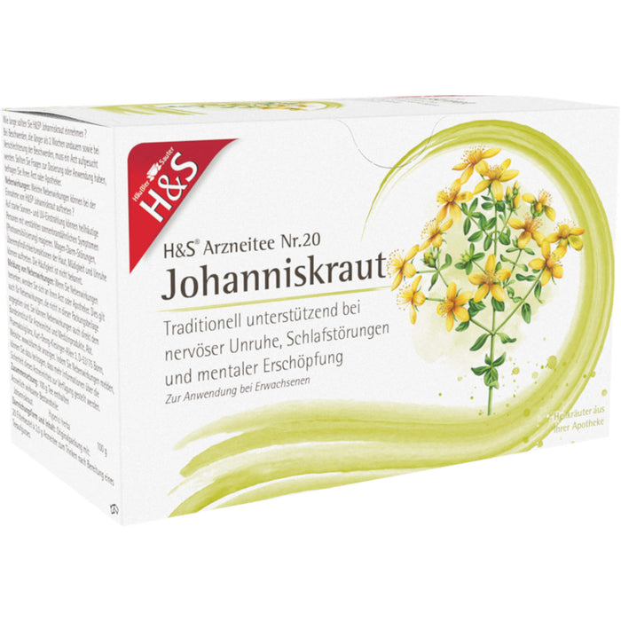 H&S Johanniskraut Arzneitee Nr. 20, 20 pcs. Filter bag