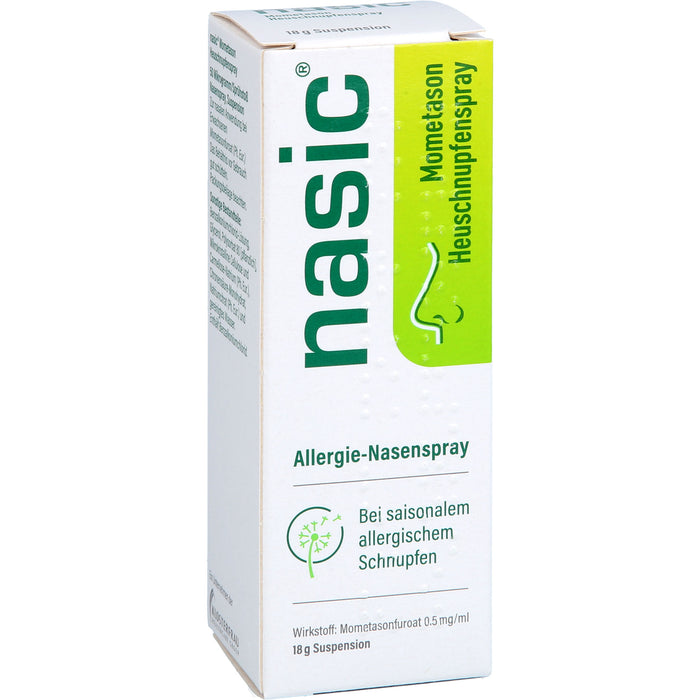 Nasic Mometason Heuschnupfenspray 50 Mikrogramm/Sprühstoß, 18 g Spray
