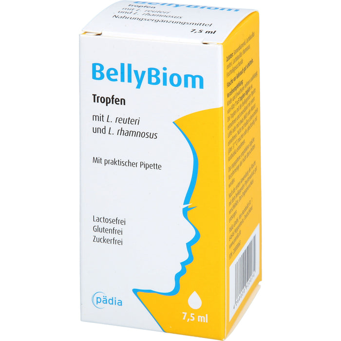 BellyBiom Tropfen unterstützen die kindliche Darmflora mit bewährten Milchsäurebakterien von Geburt an, 7.5 ml Tropfen