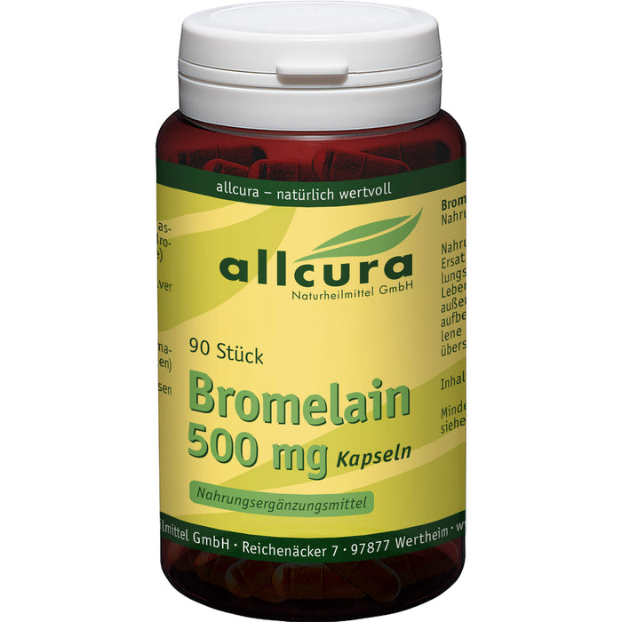 Allcura Bromelain 500 mg Kapseln, 90 St. Kapseln