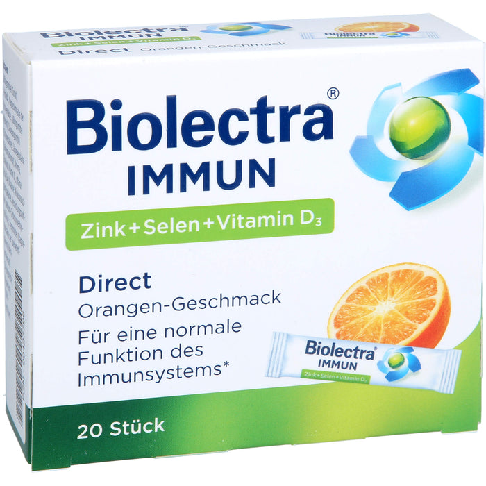 Biolectra Immun Zink + Selen + Vitamin D3 direct Micro-Pellets, 20 St. Beutel