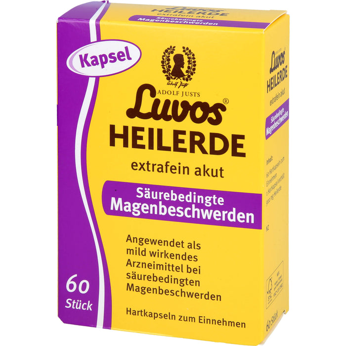 Luvos Heilerde extrafein akut säurebedingte Magenbeschwerden Kapseln, 60 pcs. Capsules