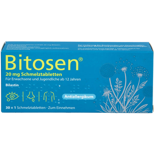 Bitosen 20 mg Schmelztabletten bei Allergien, 30 St. Tabletten