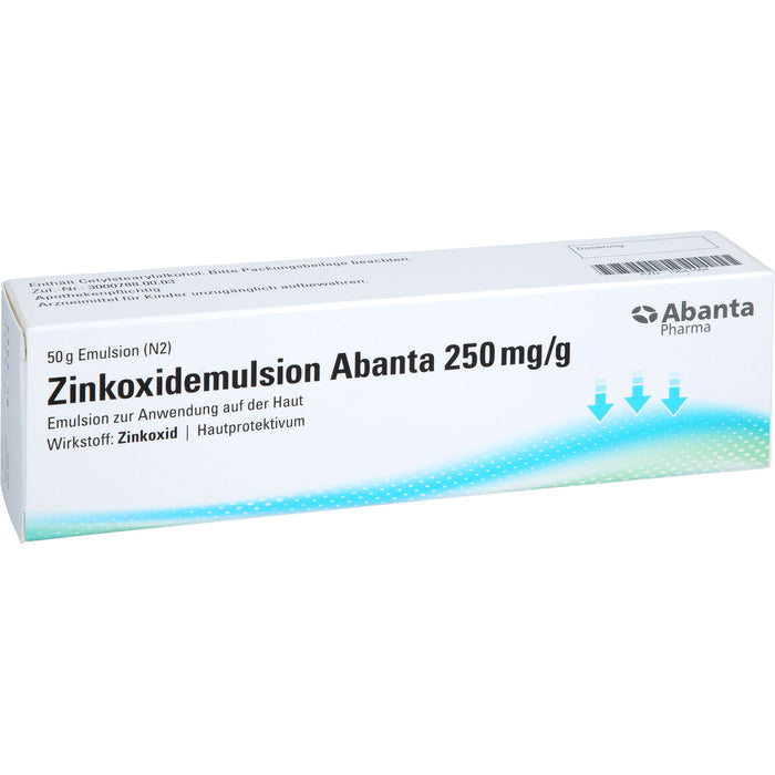 Abanta Pharma Zinkoxidemulsion 250 mg / g Hautprotektivum, 50 g Emulsion
