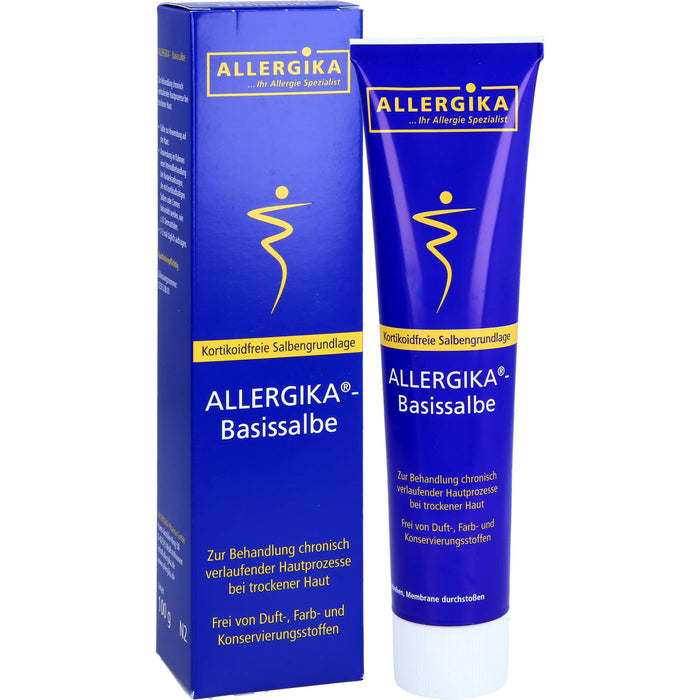 ALLERGIKA Basissalbe bei chronisch verlaufenden Hautprozessen bei trockener Haut, 100 g Salbe