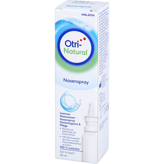 OtriNatural Schnupfenspray hypertones natürliches abschwellendes Meerwasserspray, 30 ml Lösung