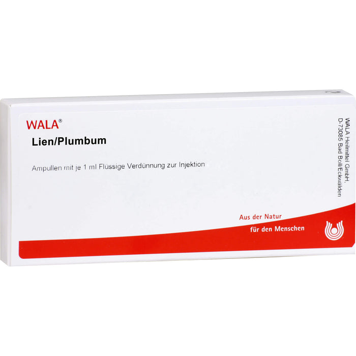 Lien/Plumbum Wala Ampullen, 10X1 ml AMP