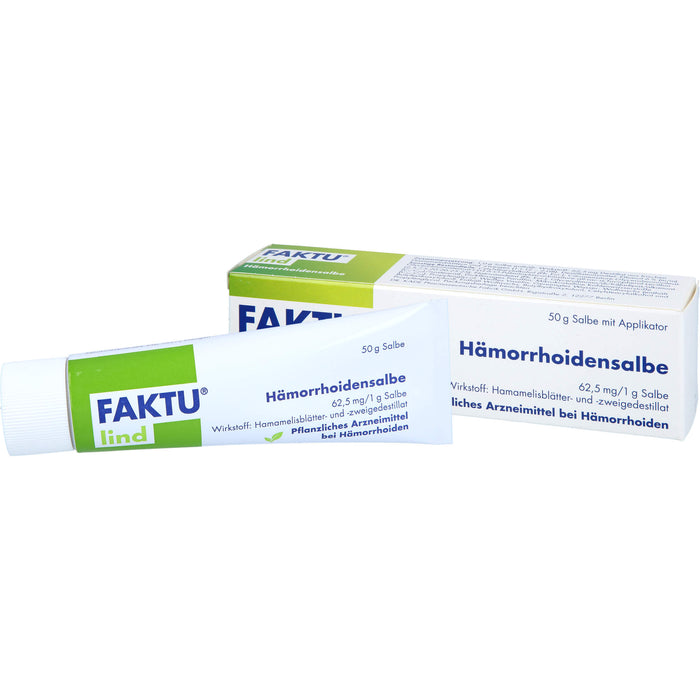 Faktu lind Hämorrhoidensalbe bei Hämorrhoidalleiden im Anfangsstadium, 50 g Onguent