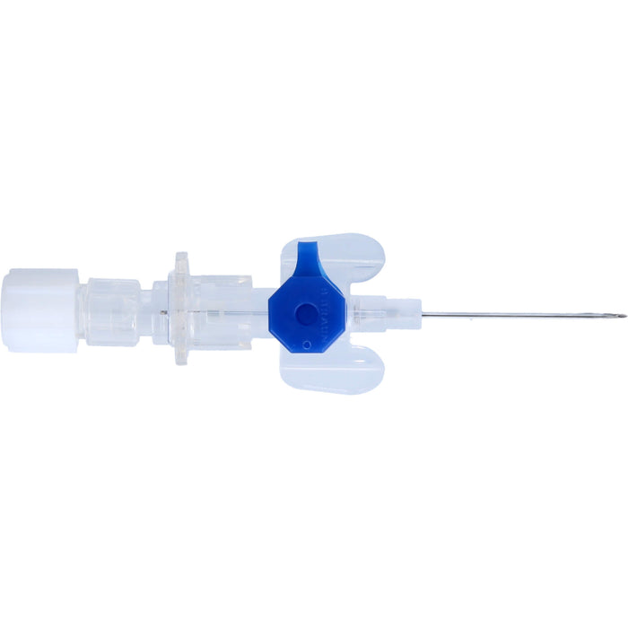 Vasofix Braunüle Venenverweilkanülen mit Zuspritzport und FEP-Katheter 0,90 x 25 mm G 22 blau, 1 St. Kanülen