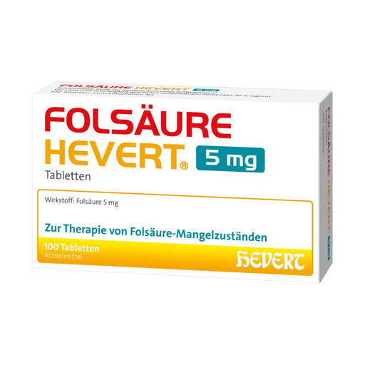 Folsäure Hevert 5 mg, 100 St. Tabletten