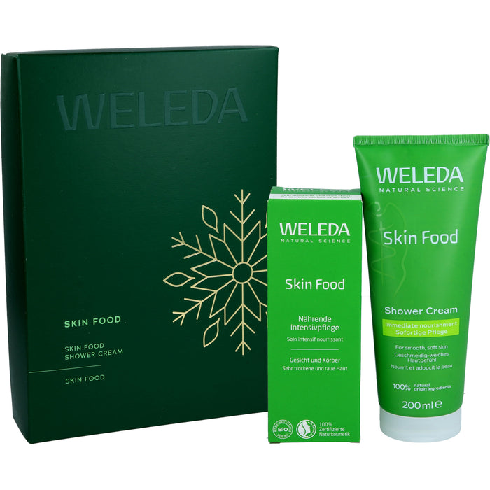 WELEDA Geschenkset Skin Food Body mit Skin Food Shower Cream und Skin Food nährender Intensivpflege, 275 ml Creme