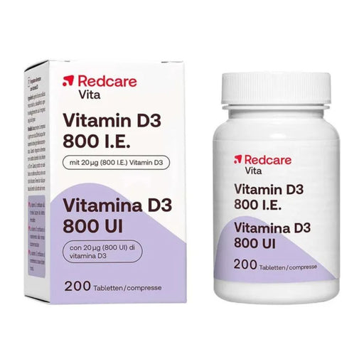 RedCare Vitamin D3 800 I.E. Tabletten, 200 St. Tabletten