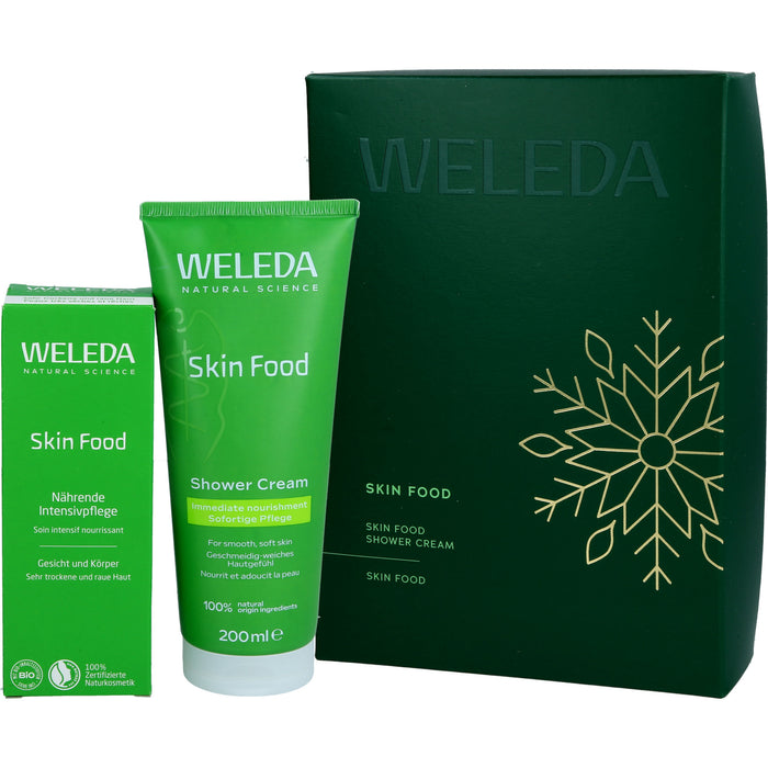 WELEDA Geschenkset Skin Food Body mit Skin Food Shower Cream und Skin Food nährender Intensivpflege, 275 ml Creme