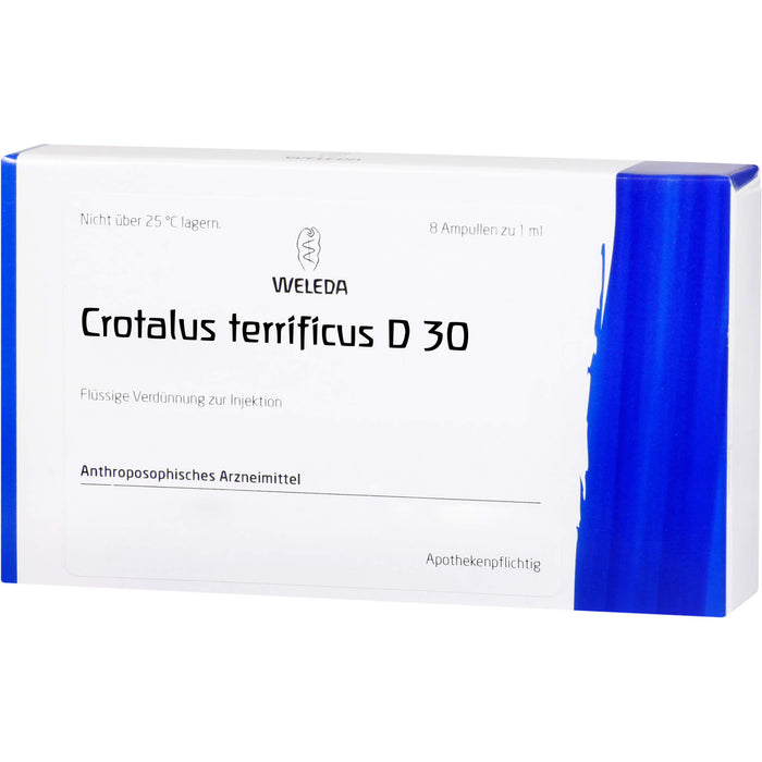 Crotalus terrificus D30 Weleda Amp., 8X1 ml AMP