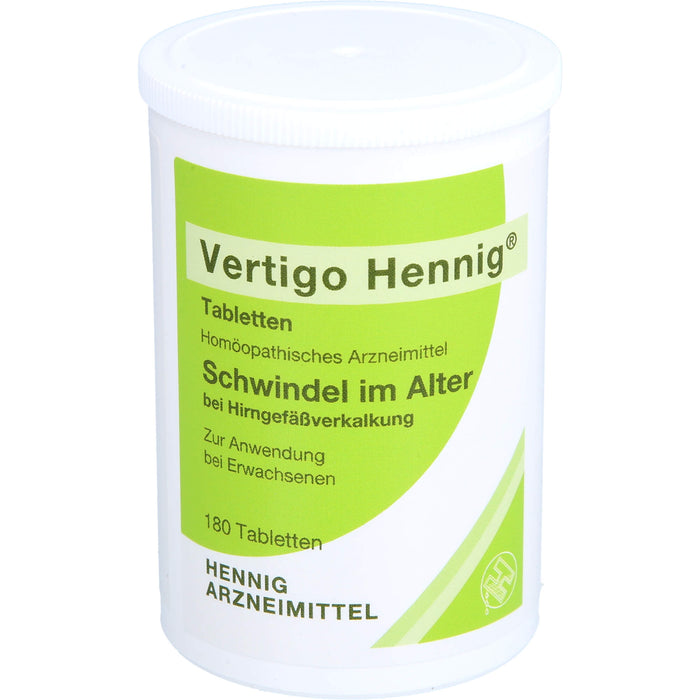 Vertigo Hennig Tabletten, 180 pc Tablettes