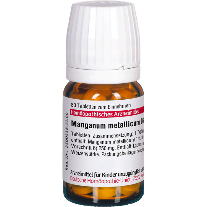 Manganum metallicum D6 DHU Tabletten, 80 pcs. Tablets