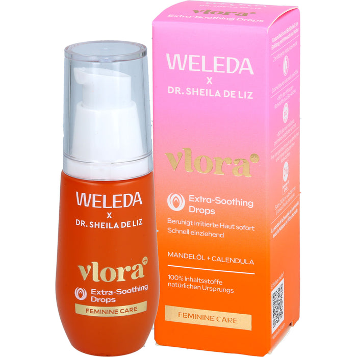 WELEDA Vlora+ Extra-Soothing Drops Öl bei gestresster Intimhaut, Irritationen und Juckreiz, 30 ml Öl