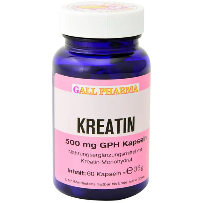 GALL PHARMA Kreatin 500 mg GPH Kapseln, 60 St. Kapseln