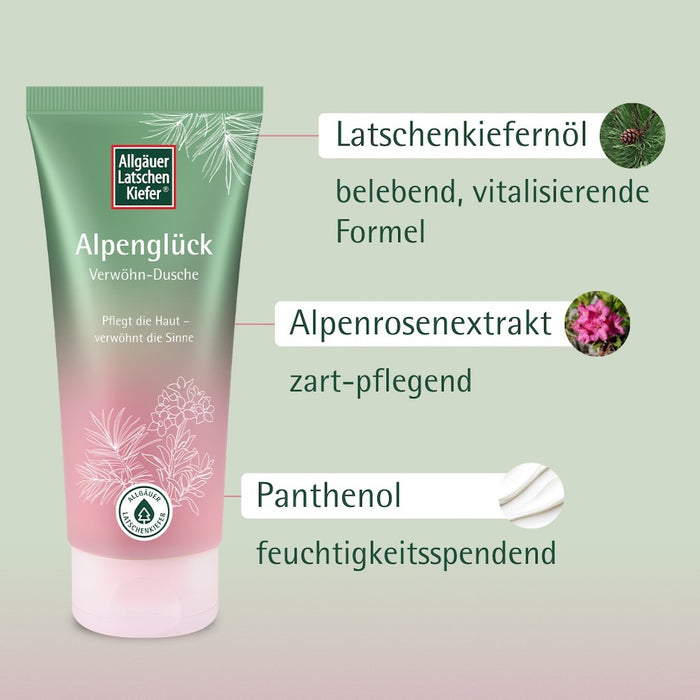 Allgäuer Latschenkiefer Alpenglück Verwöhn-Dusche, 200 ml Gel douche