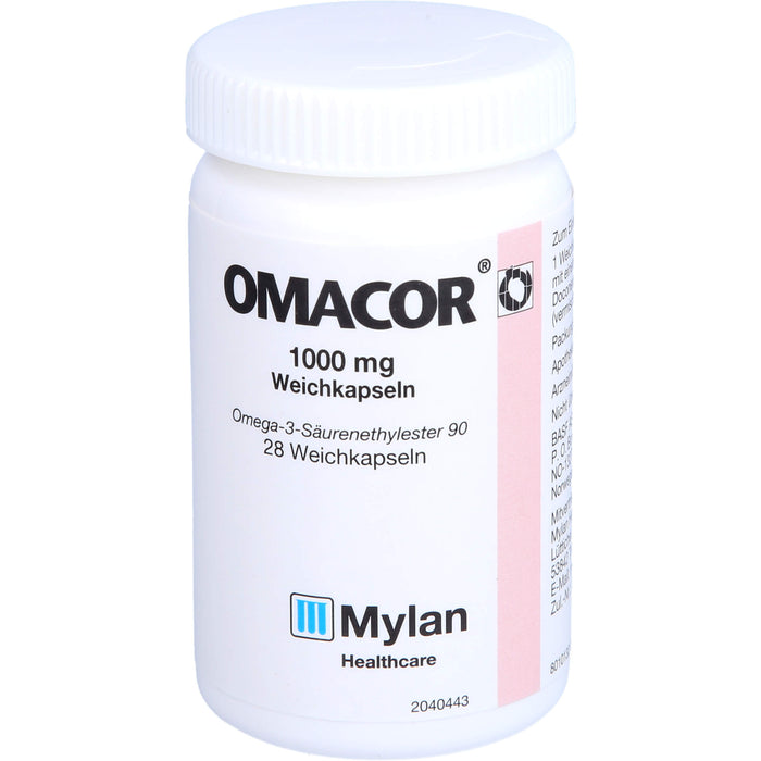 Mylan Omacor 1000 mg Weichkapseln, 28 St. Kapseln