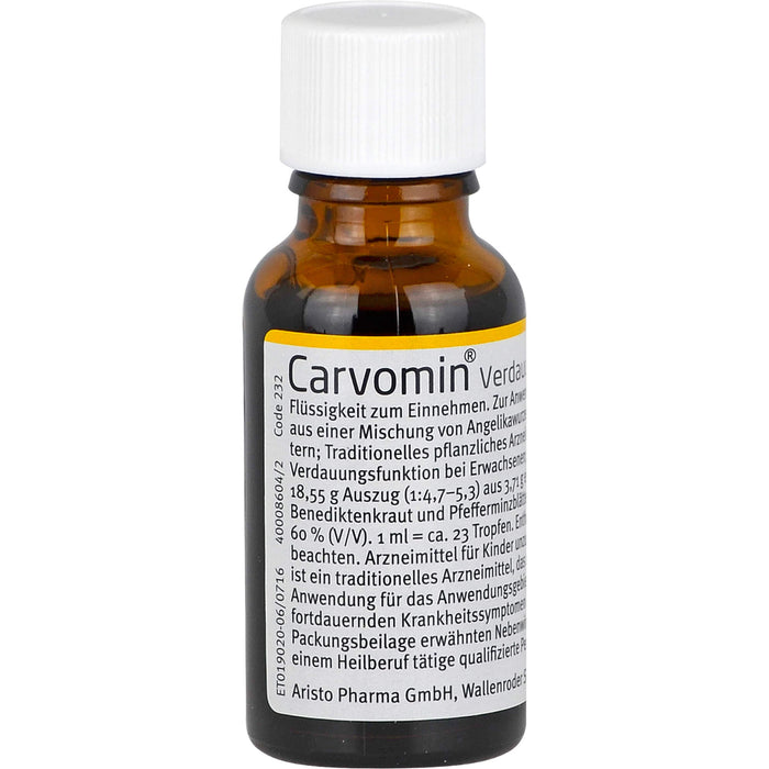 Carvomin Verdauungstropfen, 20 ml Solution