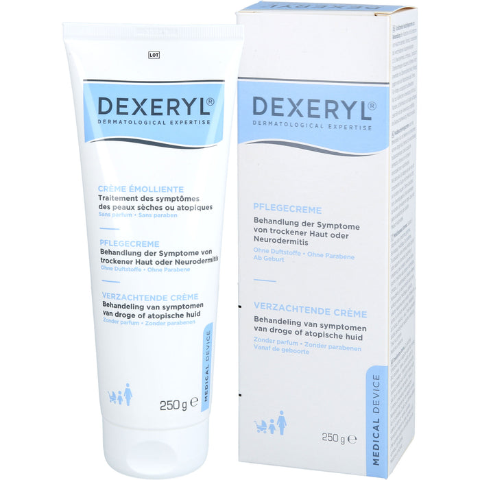 DEXERYL Pflegecreme bei trockener Haut oder Neurodermitis, 250 g Creme