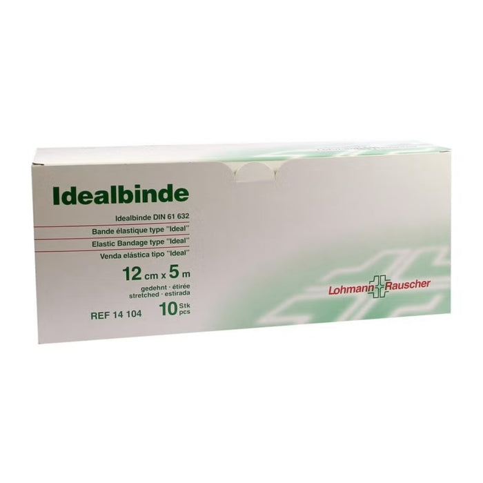Idealbinde 12 cm x 5 m zum Stützen und Entlasten bei Distorsionen und Kontusionen, 10 St. Binde