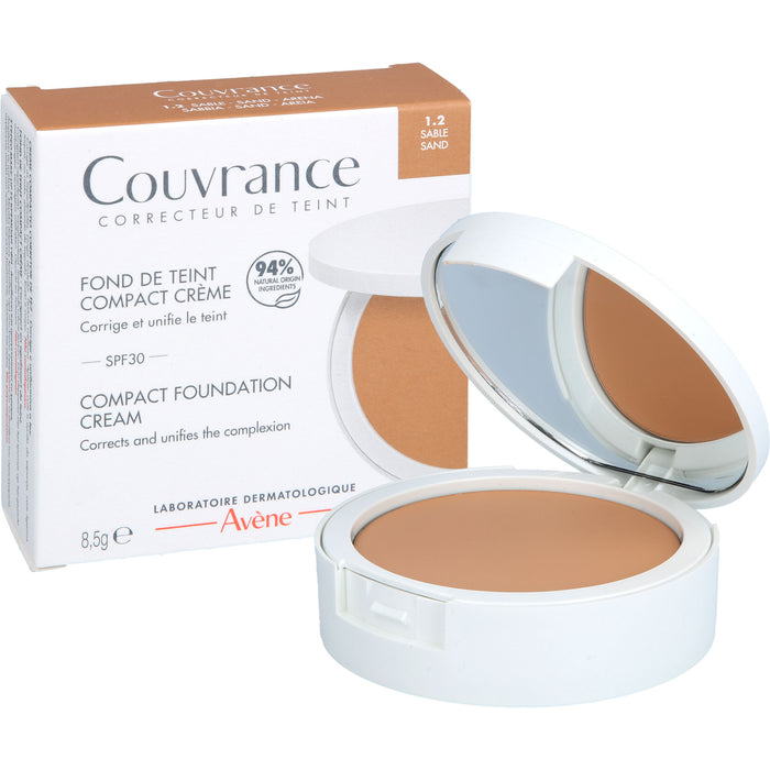 Avène Couvrance Kompakt Creme-Make-up Sand 1.2 mit LSF 30, 8.5 g Crème