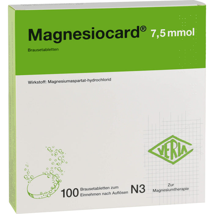 Magnesiocard  7,5 mmol, Brausetabletten, 100 pcs. Tablets