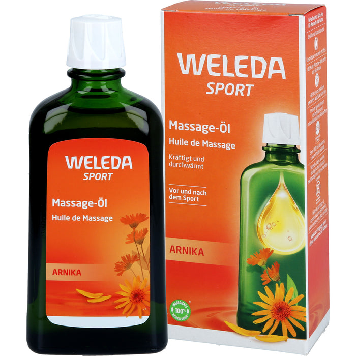WELEDA Sport Massage-Öl Arnika kräftigt und durchwärmt, 200 ml Huile