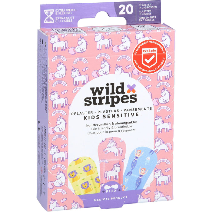 Wild Stripes Kids Sensitive Fantasy Pflaster, 20 pc Pansement