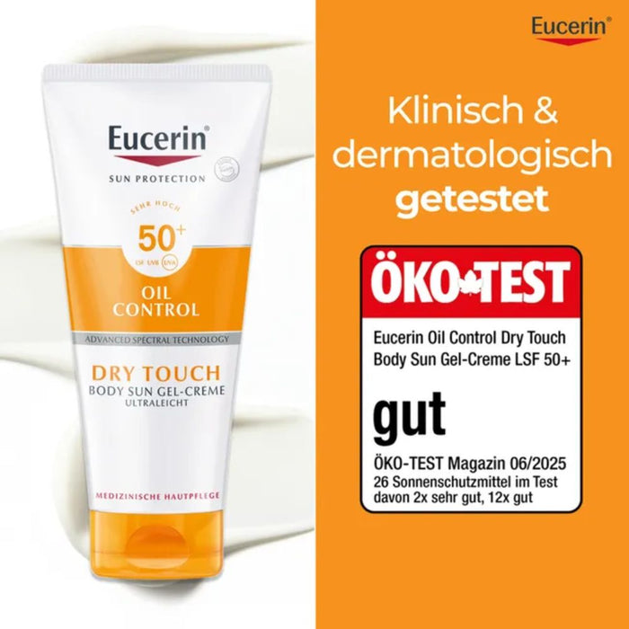 Eucerin Dry Touch Sun Gel-Creme ultraleicht LSF 50+, 200 ml Crème