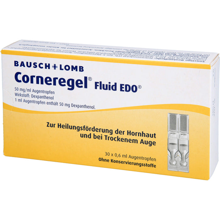 Corneregel Fluid EDO Augentropfen, 30 pcs. Single-dose pipettes