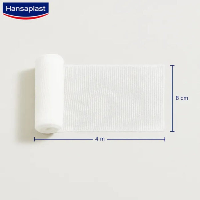 Hansaplast elastische Fixierbinde gekreppt 4 m x 8 cm, 1 pcs. dressing
