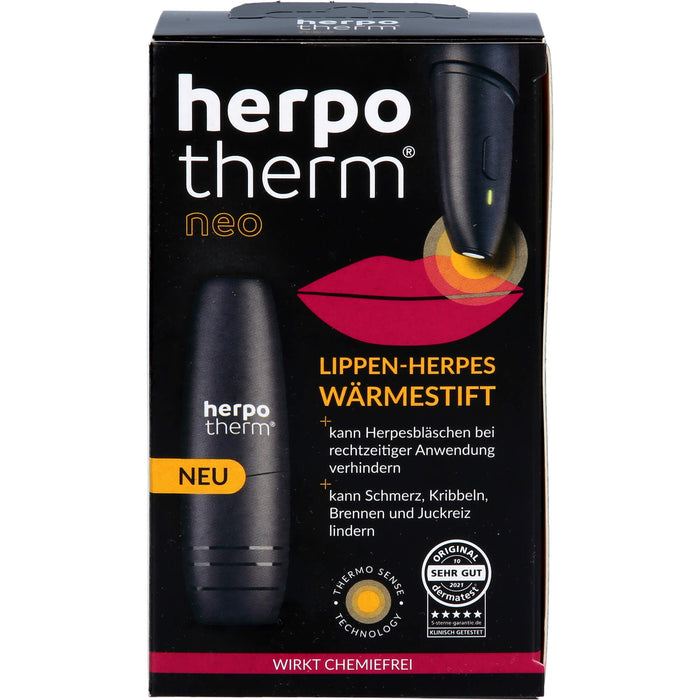 Herpotherm neo Lippen-Herpes Wärmestift, 1 St. Stift