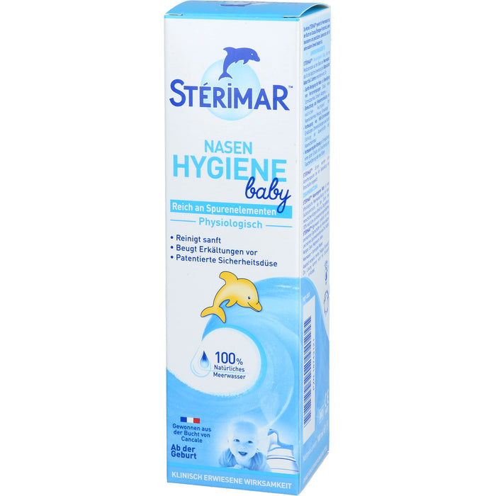 STERIMAR Nasenhygiene Baby 2 in 1 Nasenspray und Spülung zum Befeuchten der Nasenschleimhaut, 100 ml Lösung
