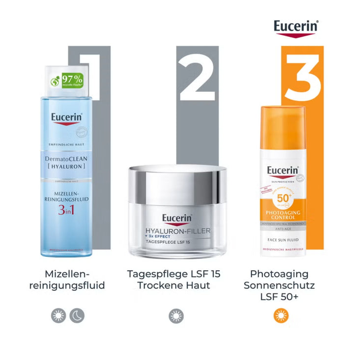 Eucerin Hyaluron-Filler Tagespflege für trockene Haut, 50 ml Creme